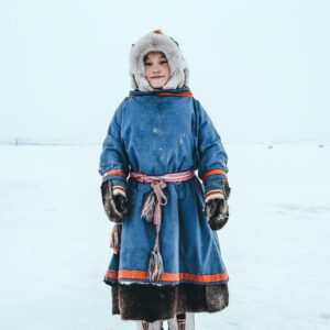 Tenue Traditionnelle Enfant Nénètse de Sibérie Arctique